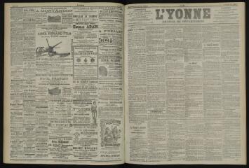 3 vues - L\'Yonne, journal du département, n° 142, jeudi 20 juin 1901 (ouvre la visionneuse)