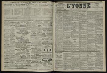 3 vues - L\'Yonne, journal du département, n° 150, samedi 29 juin 1901 (ouvre la visionneuse)