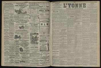 3 vues - L\'Yonne, journal du département, n° 155, vendredi 5 juillet 1901 (ouvre la visionneuse)
