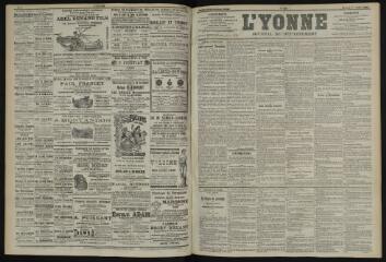 3 vues - L\'Yonne, journal du département, n° 159, mercredi 10 juillet 1901 (ouvre la visionneuse)