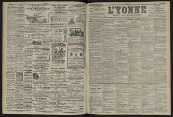 3 vues - L\'Yonne, journal du département, n° 164, mardi 16 juillet 1901 (ouvre la visionneuse)