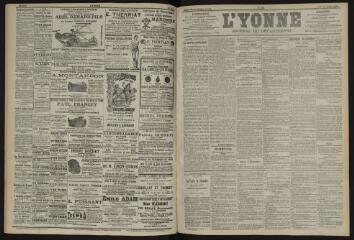 3 vues - L\'Yonne, journal du département, n° 166, jeudi 18 juillet 1901 (ouvre la visionneuse)