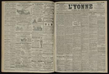 3 vues - L\'Yonne, journal du département, n° 167, vendredi 19 juillet 1901 (ouvre la visionneuse)