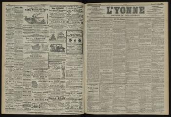 3 vues - L\'Yonne, journal du département, n° 171, mercredi 24 juillet 1901 (ouvre la visionneuse)