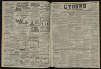 3 vues - L\'Yonne, journal du département, n° 182, mercredi 7 août 1901 (ouvre la visionneuse)