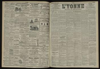 3 vues - L\'Yonne, journal du département, n° 183, jeudi 8 août 1901 (ouvre la visionneuse)