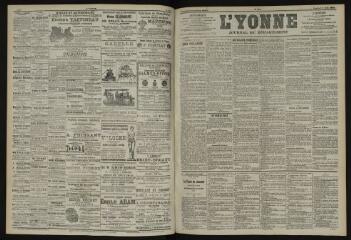 3 vues - L\'Yonne, journal du département, n° 184, vendredi 9 août 1901 (ouvre la visionneuse)