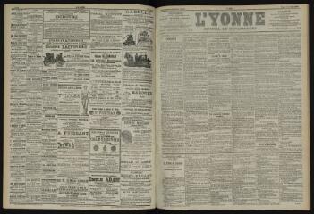 3 vues - L\'Yonne, journal du département, n° 187, mardi 13 août 1901 (ouvre la visionneuse)