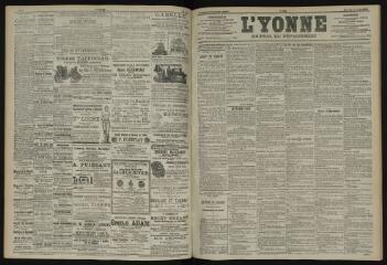 3 vues - L\'Yonne, journal du département, n° 188, mercredi 14 août 1901 (ouvre la visionneuse)