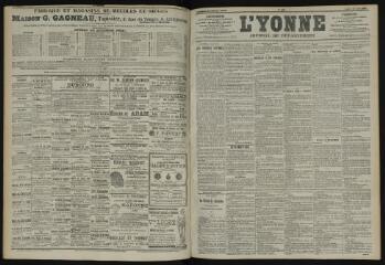 3 vues - L\'Yonne, journal du département, n° 197, lundi 26 août 1901 (ouvre la visionneuse)