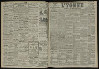 3 vues - L\'Yonne, journal du département, n° 206, jeudi 5 septembre 1901 (ouvre la visionneuse)