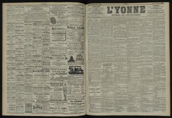 3 vues - L\'Yonne, journal du département, n° 215, lundi 16 septembre 1901 (ouvre la visionneuse)