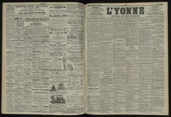 3 vues - L\'Yonne, journal du département, n° 222, mardi 24 septembre 1901 (ouvre la visionneuse)
