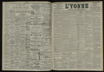 3 vues - L\'Yonne, journal du département, n° 227, lundi 30 septembre 1901 (ouvre la visionneuse)