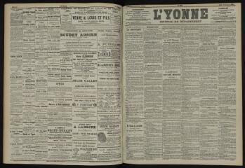 3 vues - L\'Yonne, journal du département, n° 236, jeudi 10 octobre 1901 (ouvre la visionneuse)