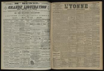 3 vues - L\'Yonne, journal du département, n° 239, lundi 14 octobre 1901 (ouvre la visionneuse)