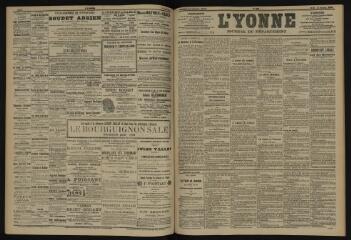 3 vues - L\'Yonne, journal du département, n° 246, mardi 22 octobre 1901 (ouvre la visionneuse)