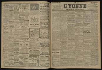 3 vues - L\'Yonne, journal du département, n° 262, lundi 11 novembre 1901 (ouvre la visionneuse)