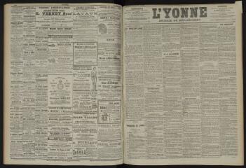 3 vues - L\'Yonne, journal du département, n° 272, vendredi 22 novembre 1901 (ouvre la visionneuse)
