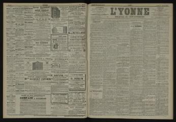 3 vues - L\'Yonne, journal du département, n° 27, samedi 1 février 1902 (ouvre la visionneuse)