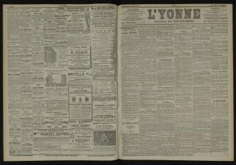 3 vues - L\'Yonne, journal du département, n° 34, lundi 10 février 1902 (ouvre la visionneuse)
