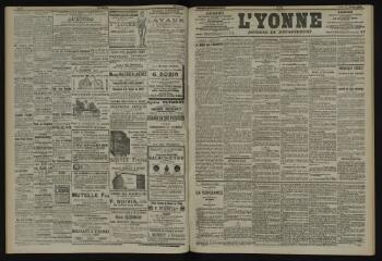 3 vues - L\'Yonne, journal du département, n° 39, lundi 17 février 1902 (ouvre la visionneuse)