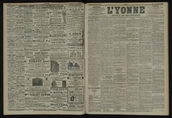 3 vues - L\'Yonne, journal du département, n° 40, mardi 18 février 1902 (ouvre la visionneuse)