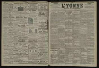 3 vues - L\'Yonne, journal du département, n° 42, jeudi 20 février 1902 (ouvre la visionneuse)