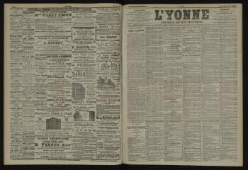 3 vues - L\'Yonne, journal du département, n° 46, mardi 25 février 1902 (ouvre la visionneuse)