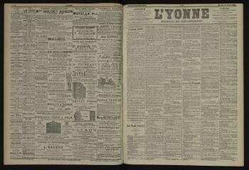 3 vues - L\'Yonne, journal du département, n° 47, mercredi 26 février 1902 (ouvre la visionneuse)