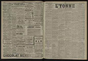 3 vues - L\'Yonne, journal du département, n° 50, samedi 1 mars 1902 (ouvre la visionneuse)