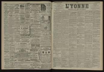 3 vues - L\'Yonne, journal du département, n° 51, lundi 3 mars 1902 (ouvre la visionneuse)