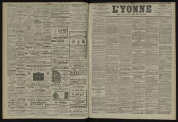 3 vues - L\'Yonne, journal du département, n° 54, vendredi 7 mars 1902 (ouvre la visionneuse)