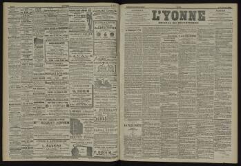 3 vues - L\'Yonne, journal du département, n° 56, lundi 10 mars 1902 (ouvre la visionneuse)