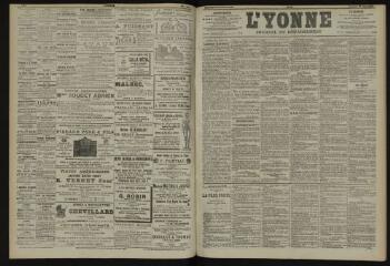 3 vues - L\'Yonne, journal du département, n° 66, vendredi 21 mars 1902 (ouvre la visionneuse)