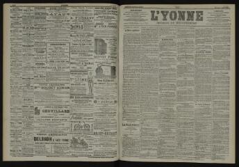 3 vues - L\'Yonne, journal du département, n° 81, mercredi 9 avril 1902 (ouvre la visionneuse)