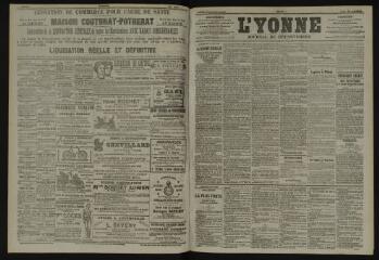 3 vues - L\'Yonne, journal du département, n° 90, lundi 21 avril 1902 (ouvre la visionneuse)