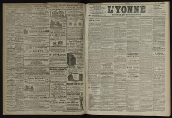 3 vues - L\'Yonne, journal du département, n° 93, jeudi 24 avril 1902 (ouvre la visionneuse)