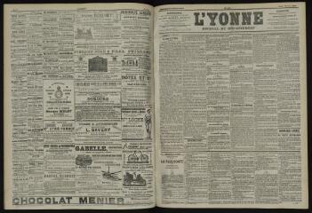 3 vues - L\'Yonne, journal du département, n° 130, mardi 10 juin 1902 (ouvre la visionneuse)