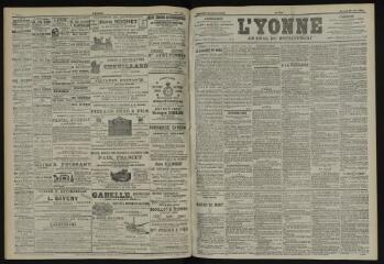3 vues - L\'Yonne, journal du département, n° 143, mercredi 25 juin 1902 (ouvre la visionneuse)