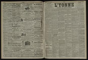 3 vues - L\'Yonne, journal du département, n° 150, jeudi 3 juillet 1902 (ouvre la visionneuse)