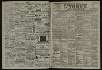 3 vues - L\'Yonne, journal du département, n° 152, samedi 5 juillet 1902 (ouvre la visionneuse)