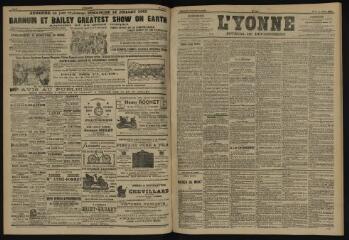 3 vues - L\'Yonne, journal du département, n° 154, mardi 8 juillet 1902 (ouvre la visionneuse)
