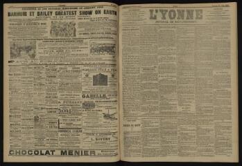 3 vues - L\'Yonne, journal du département, n° 157, vendredi 11 juillet 1902 (ouvre la visionneuse)