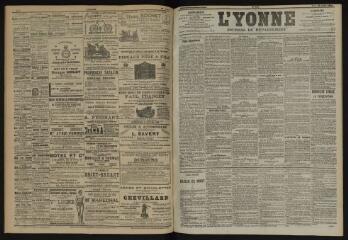 3 vues - L\'Yonne, journal du département, n° 165, mardi 22 juillet 1902 (ouvre la visionneuse)