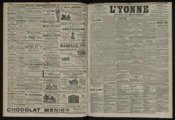 3 vues - L\'Yonne, journal du département, n° 169, samedi 26 juillet 1902 (ouvre la visionneuse)