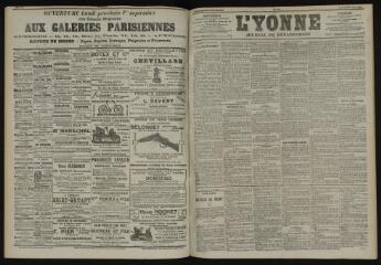 3 vues - L\'Yonne, journal du département, n° 196, vendredi 29 août 1902 (ouvre la visionneuse)