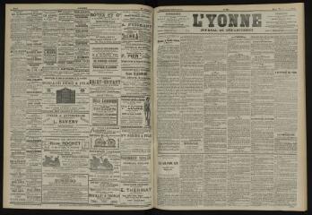 3 vues - L\'Yonne, journal du département, n° 211, mardi 16 septembre 1902 (ouvre la visionneuse)