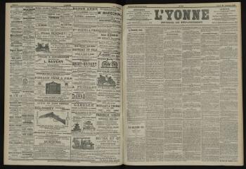 3 vues - L\'Yonne, journal du département, n° 215, samedi 20 septembre 1902 (ouvre la visionneuse)