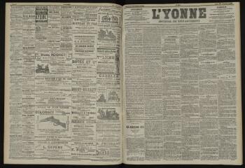 3 vues - L\'Yonne, journal du département, n° 216, lundi 22 septembre 1902 (ouvre la visionneuse)
